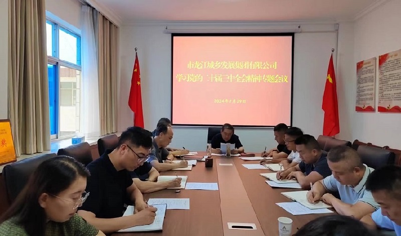 市龍江集團(tuán)召開黨委(擴(kuò)大)會(huì)議傳達(dá)學(xué)習(xí)貫徹黨的二十屆三中全會(huì)精神